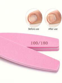 10/5/1pc Purple/Pink Multi-Size Sponge Nail File Set, Soft Sponge Nail Polishing, Easy To Grip, For Filing And Polishing Nails - Multicolor - View 9