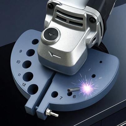 1件装多功能研磨钻头，电动冲击钻头研磨机，多功能角磨机，黑色设计