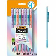 BIC XtraSmooth Pastel Mechanical Pencils With Erasers Medium Point 0.7mm 24Count Pack Bulk Mechanical Pencils For School Or Office Supplies - 石墨鉛筆粉彩筆桿 - 查看 2