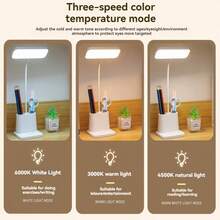 Desk Lamp, LED Flexo With Night Light, 3 Modes Dimmable LED Desk Lamp With 360° Gooseneck, Eye Care Desk Light For Study Office Reading