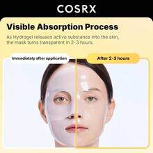 SLAWAdvanced Snail Mucin Glass Glow Hydrogel Face Masks Skincare 3 EA Collagen Face Mask Travel Essentials Overnight Face Mask Korean Skin Care Stocking Stuffers For Women - 蝸牛黏液 - 查看 3