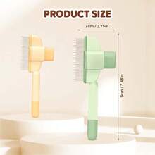 Cepillo de Pelaje Para Mascotas, Multifunción Cepillo para Gatos Perros, Productos de Peluquería Felina para Gatos de Pelo Corto y Largo, Pet Grooming Brush (Verde) - Verde - Ver 6
