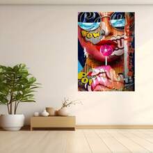 Un póster de impresión en lienzo con marco de madera, promoción de San Valentín, Pascua, arte vívido, inspiración de cómic, con texto colorido y diseño de gafas de moda, adecuado para decoración moderna del hogar, perfecto para dormitorio, sala de estar, oficina, idea de regalo, decoración de habitación - pinturas decorativas con marco para sala de estar, póster, con marco, pósters, pinturas para la pared, marcos para pinturas, pintura, Virgen de Guadalupe, habitacionescuadros decorativos para sala,poster,con marco,posters,cuadros para la pared ,marcos para cuadros,cuadro,virgen de guadalupe,salas - transparente - Ver 5
