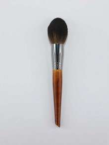 Facial Powder Brush Single Wood Handle Goat Hair Powder Blush Brush For Women Facial Makeup Cosmetic Tool - Black - View 14