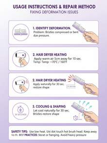 Multipurpose Silicone Nail Cleaning Brush With Dopamine Colorful Powder Handle, Large Transparent Goat Horn Shaped For Women Ladies Manicure Tool - Multicolor - View 3