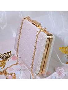 Women Glitter Crossbody Bag/Wallet For Party/Banquet/Wedding - Rượu sâm banh - Xem 3