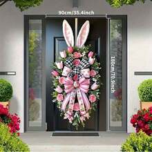 2D Flat, 1pc Valentine's Day Garland Party Door Curtain - Polyester Fiber, Suitable For Different Room Decorations - 1PCS - View 4