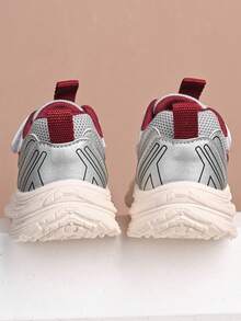 Kids Sports Shoes, Girls' Retro Sneakers, New Spring/Autumn Fashion Casual Breathable Versatile Soft Bottom Running Shoes For Little Girls - Red - View 4