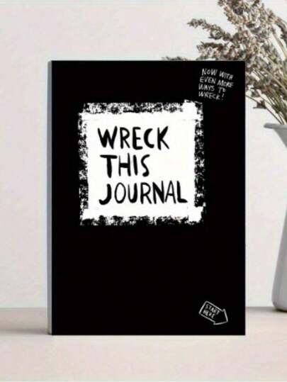 "Destroy This Journal"-A Tear-Off, Pressure-Relief Notebook Containing Fun Challenges, A Relaxation And Anxiety Journal, No Fixed Number Of Pages, A Pull-Out Design, A Softcover Cover, Suitable For Adults, Students, And Therapists, And Portable For Writing.