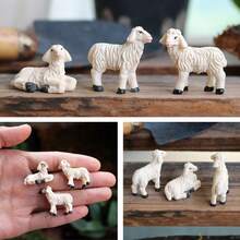 Miniature Resin Animal Figurines – Tiny Forest & Farm Mini Animals Set For Fairy Garden Decor, DIY Micro Landscape, Moss Terrarium, Bonsai, Plant Pot & Desktop Scene Accessories - 彩色 - 查看 18
