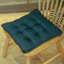 1/4pcs Casual Polyester Chair Cushion, Machine Washable, Durable Knitted Design, Comfortable Support, Suitable For Garden, Dining, Office Chairs, Versatile Use, Size 40x40x5cm, Living Room Chair Pad