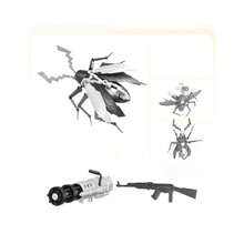 1pc Double Bun Movable Joint Heavy-Duty Cockroach Building Block Figurine Toy, Gift For Birthday, Holiday, Christmas, Graduation - Interesting Building Block Animal Model Toy - Multicolor - View 8