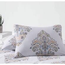Comforter Twin Size, 600 Thread Count Cotton Yellow & Blue Damask With Taupe Brown Reversible Pattern, Down Bedding Set 2Pcs (Twin, White Damask), Twin Comforter - Patchwork Yellow - View 11