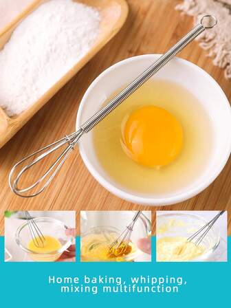 1 Piece Mini Stainless Steel Whisk, Classic Whisk For The Kitchen
