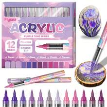 Hệ thống màu 24/12 mới, 72 màu/48 tông da + 72 bút vẽ màu, bút vẽ acrylic lỏng trực tiếp, 36 tông da + 36 màu macaron, vẽ tranh, tô màu, dụng cụ nghệ thuật chuyên nghiệp, quà tặng ngày lễ Halloween, Giáng sinh, Phục sinh. - Bút đánh dấu acrylic lỏng trực tiếp - Xem 5