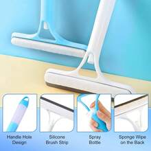 3 In 1 Spray Window Squeegee Cleaner Scraper, Window Squeegee With Spray, WindowSqueegee Cleaner Tool With SprayBottle For Shower Glass, Mirrors, Car, Home Window Cleaner Tool (Blue) - Màu xanh bạc hà - Xem 2