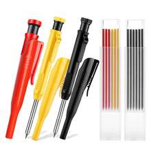 Mechanical Pencil Carpenter Pencil With 2.8mm Refill, Long Nosed Deep Hole Mechanical Pencil Marker With Built-In Sharpener For Carpenter Woodworking Architect Fathers Day Gift - Multicolor - View 19