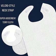 1 pieza Babero impermeable multiusos para personas mayores, discapacitadas, comida, pañuelo de enfermería para adultos - Multicolor - Ver 9