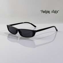 Men's Vintage Black Rectangular Fashion Glasses - Durable PC Frame For Daily Wear, Elegant Design For Activities, Lightweight Glasses - màu đen - Xem 3