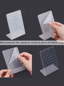 120-fack smyckesorganisatör örhängen örhängen displayställ örhängen hänge hållare halsband display ställ tillbaka till skolan - Multifärgad - Visa 5