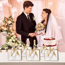 1个大号纸质礼品袋，内含2张薄纸和1张贺卡，带提手，适合送给女性、女孩、伴娘，也适合作为生日、情人节、婚礼派对礼物。 - 彩色 - 查看 5