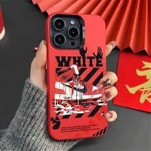 Trendy X Air phone case for 16 15 14 Pro Max streetwear graffiti shockproof clear cover cool hip-hop sneaker style protective case Christmas navidad funda resistente regalo moderno compatible con modelos populares accesorio urbano - Rojo - Ver 6