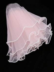 白色珍珠波浪褶皱薄纱花朵包装网纸花束包装材料，花艺DIY - 彩色 - 查看 10