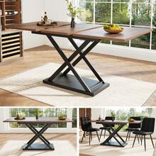 Walnut+Black + MDF+Metal