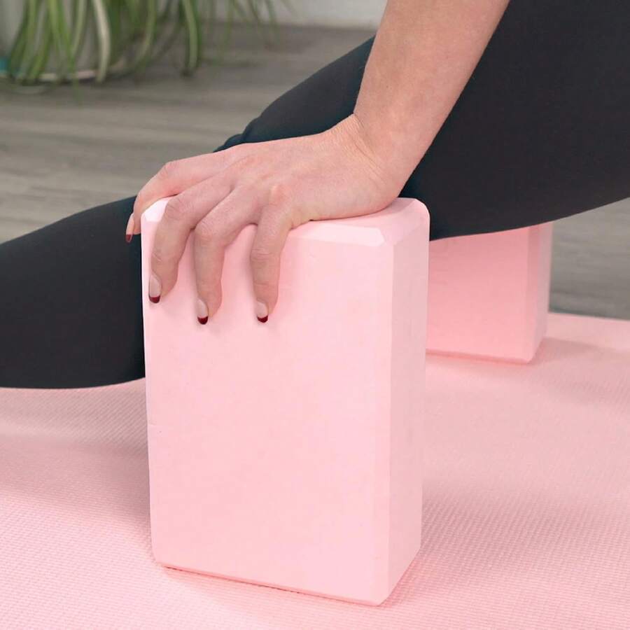 2pcs Yoga Blocks, Soft Non-Slip Foam Blocks With Beveled Edges Yoga Block For Alignment And Stretching In Yoga, Pilates, And Dance - Yoga Gym Equipment