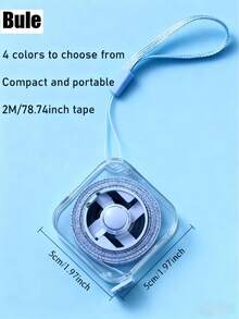 2米/6英尺柔性卷尺，带可伸缩锁扣和清晰的厘米/英寸刻度 - 柔性卷尺身，符合人体工程学的手柄，便携式缝纫卷尺，适用于裁缝、家庭使用，可测量腰围、胸围和身高 - 非常适合布料和DIY项目（多种颜色可选）