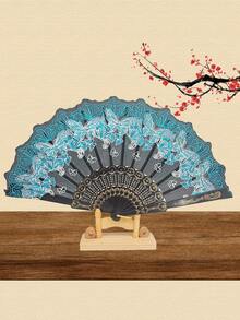 D EXCEED 1Pc Lace Large Folding Hand Fan For Women For Wedding Reception Dance Performance Church Service Party Event Evening - Multicolor - View 23