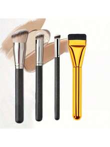 3/5pcs Makeup Brush Set, Includes Foundation Brush, Concealer Brush, Eyeshadow Brush, Blush Brush, Powder Brush And 3 Velvet Makeup Sponges, Makeup Brush Set, Makeup Brush Set, Makeup Brush Set, Complete Makeup Brush Set, Makeup Brush Set, Complete Makeup Tool Set, Makeup Brush Set, Makeup Brush Set, Makeup Gift Set - Multicolor - View 17