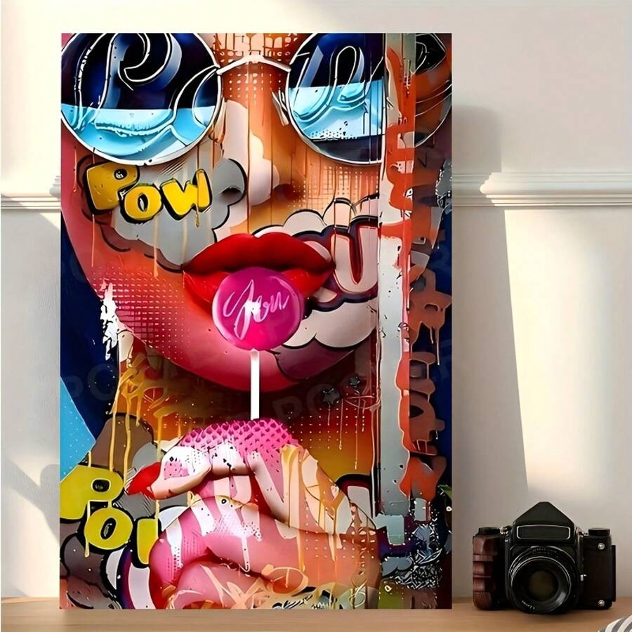 Un póster de impresión en lienzo con marco de madera, promoción de San Valentín, Pascua, arte vívido, inspiración de cómic, con texto colorido y diseño de gafas de moda, adecuado para decoración moderna del hogar, perfecto para dormitorio, sala de estar, oficina, idea de regalo, decoración de habitación - pinturas decorativas con marco para sala de estar, póster, con marco, pósters, pinturas para la pared, marcos para pinturas, pintura, Virgen de Guadalupe, habitacionescuadros decorativos para sala,poster,con marco,posters,cuadros para la pared ,marcos para cuadros,cuadro,virgen de guadalupe,salas - transparente - Ver 1