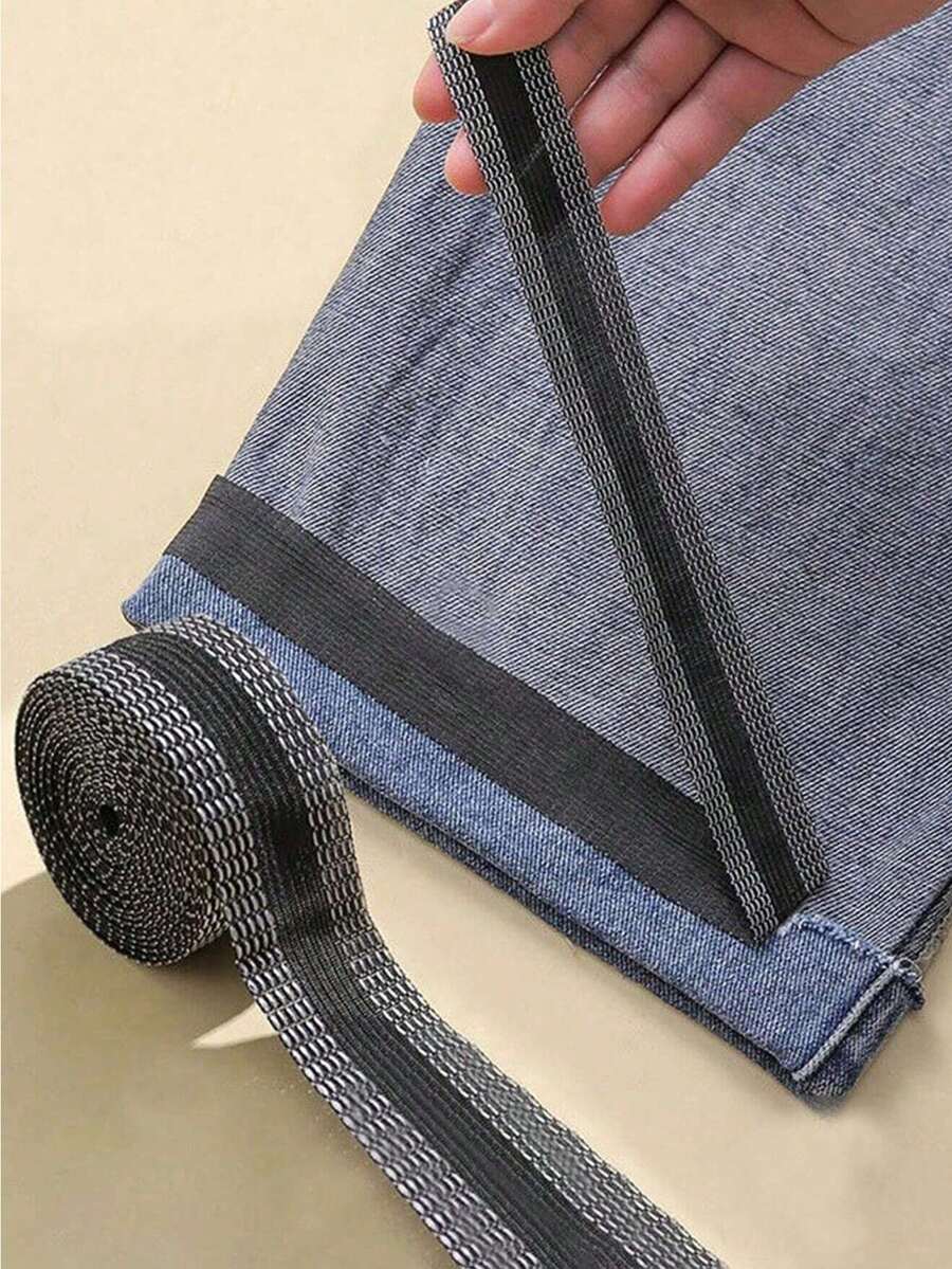 熨烫裤脚、缩短裤子、牛仔裤、服装、裙子、DIY裤脚缝纫、裤脚包边带、裤脚修剪工具、裤脚贴纸、裤脚贴纸、自粘式、无需裁剪、缩短裤脚长度。 - 彩色 - 查看 1