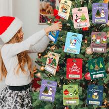 1个/8个装圣诞节零钱包兼圣诞树装饰品 – 可重复使用的布艺钱包，圣诞老人/驯鹿图案，装饰性零钱盒，适用于节日礼物、派对礼品和节日家居装饰（圣诞节/生日/感恩节、派对礼品、企业礼品），直角、圆角，随机发货 - 多色2 - 查看 4