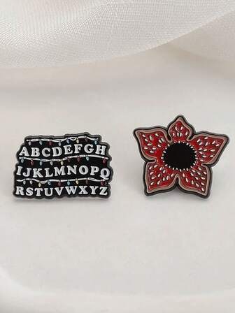 食人花珐琅针创意恐怖胸针翻领徽章配饰珠宝礼物送朋友