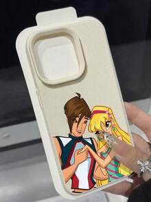 Funda para móvil con diseño divertido y original, compatible con teléfonos ,  17,  16 Pro Max,  15 Pro Max,  13 y  12. Fabricada en TPU para una protección eficaz contra golpes y caídas. Un regalo perfecto para familiares, amigos, seres queridos, parejas y para Navidad. - Blanco - Ver 2