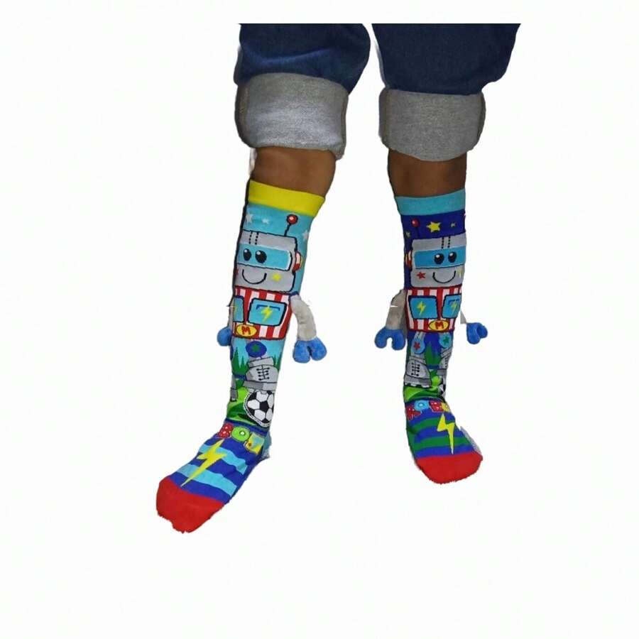 CALCETA DE ROBOT PARA NIÑOS - Azul - Ver 1