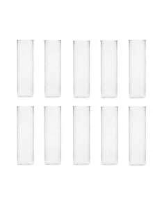 The Plastic Cylindrical Vase Set With High Transparency Is Suitable For Party Home Decoration, Wedding And Baby Baptism, Christmas And Valentine's Day Decoration Vases, And Festival Gifts - Clear - View 8