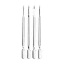 4pcs Double-Ended Callus Remover - Sharp Spoon-Shaped Dual-Sided Callus Remover, Stainless Steel Manicure & Pedicure Care Tool - Silver - View 5