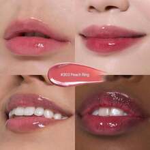Laka Jelling Nude Gloss Mini, 1.9g/0.07oz, Sheer Hydrating Lip Oil With No Stain, Non-Sticky, Nourishing Gloss For A Fresh, Glowy Look, Vegan, Clean Beauty Makeup, K-Beauty (#303 Peachring) - ColorC - 查看 2