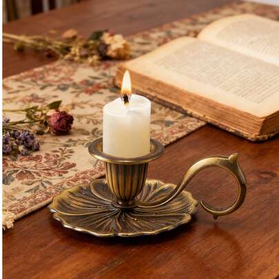 1PC Phong cách Châu Âu Nhà Biệt thự Thủ công Nến Đồ trang trí Halloween, Ma quái, Mùa thu, Lễ hội, Ngày lễ, Mùa đông, Ngày lễ, Lễ hội, Trang trí phòng,