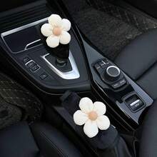 Floral Design Car Accessories Handbrake Cover, Gear Shift Knob Cover, Decorative Set - one-size - View 8
