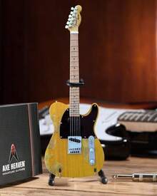 Axe Heaven - Bruce Springsteen - Fender Telecaster Vintage Blonde Mini Guitar Replica Collectible  [COLLECTABLES] Figure, Collectible - Multicolor - View 5