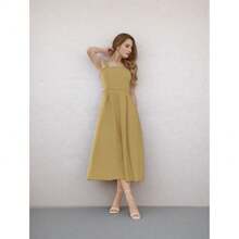 Tailored Dress With Built-In Bra Cups. Fashion Items!!! - Caqui - Ver 1