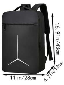 Men's Laptop Backpack - Oxford Fabric Material, Reflective Geometric Pattern Design, Multiple Compartments And Thickened Shoulder Strap, Essential For Business Travel And Commuting - Yellow, Ideal Birthday/Christmas Gift, Commuter Bag | Durable Zipper Compartments, High Quality - Multicolor - View 3