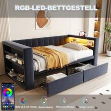 Futons - Dark Gray + Flannelette - View 7