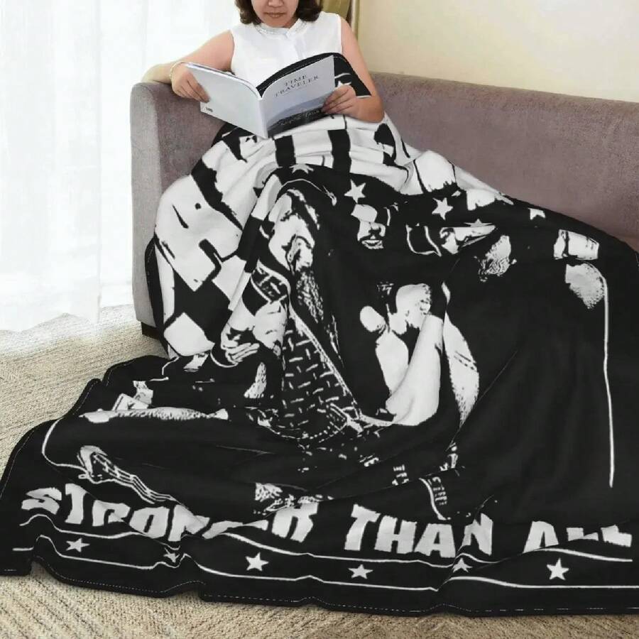 Australian Pantera Velvet Throw Blanket Heavy Mental Blankets For Sofa Bedroom Lightweight Plush Thin Quilt - trắng - Xem 1