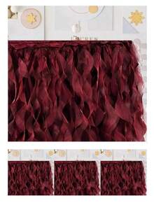 4 pies/6 pies/8 pies/9 pies/14 pies Faldas de mesa de organza, faldas de mesa rizada, faldas de mesa de sauce llorón, adecuadas para mesas de comedor rectangulares o redondas, para duchas nupciales, cumpleaños, fiestas de boda, banquetes, faldas de mesa para pasteles, decoración del hogar. - Multicolor - Ver 74