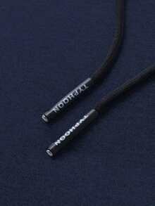 1pc Men's Sherpa Lined Zip-Up Hoodie Jacket, Casual Versatile Knit Sweatshirt Outerwear - Navy Blue - View 4